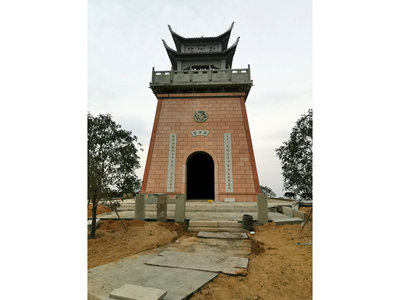 杭州萧山区义桥景观石亭，景观台工程